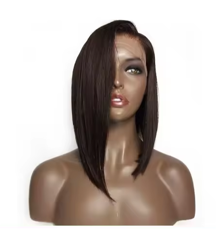 Synthetic Wig with Side Part